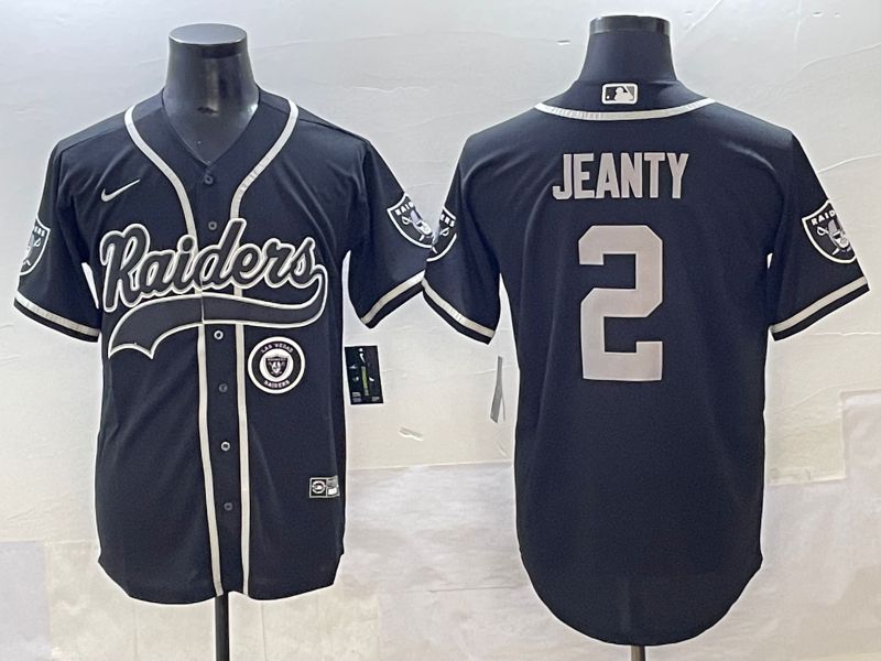 Men 2025 Oakland Raiders #2 Jeanty Black Joint Name Nike Limited NFL Jersey style 19->oakland raiders->NFL Jersey